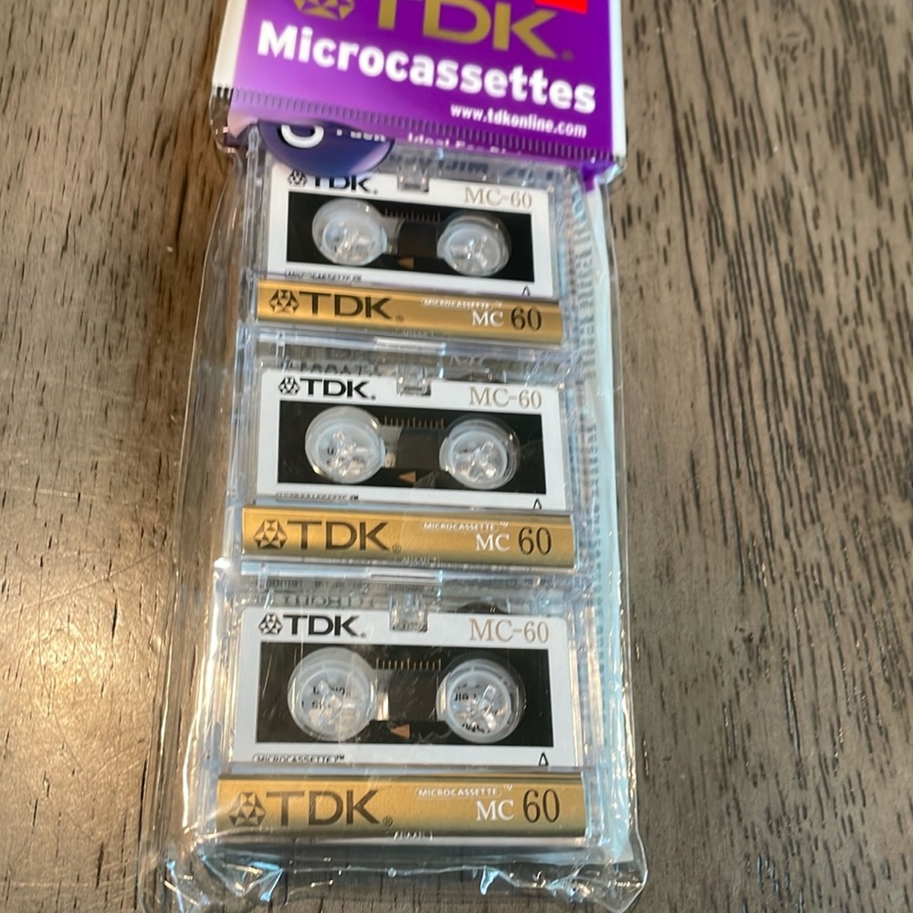 TDK 3 Pack Microcassettes MC-60